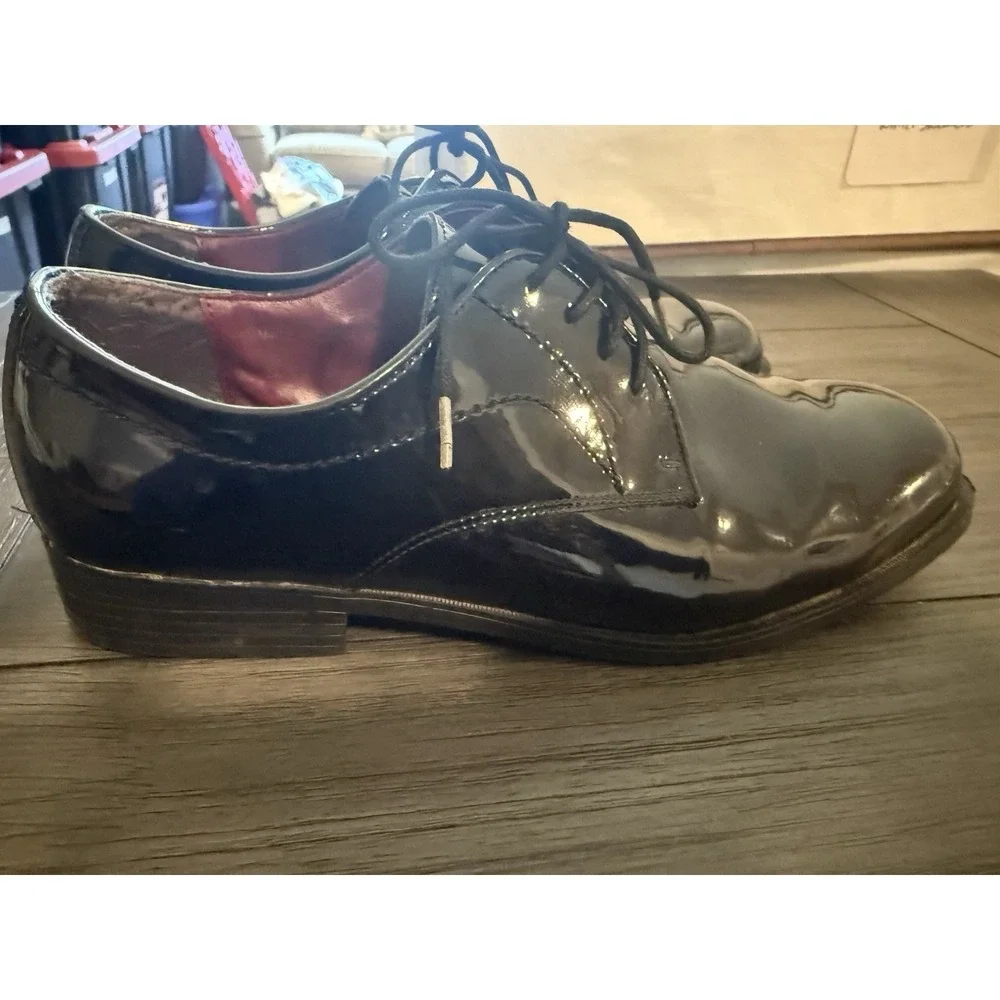 Classic Formal Oxford Men's Shoes Size 9.0 M, Black Patent